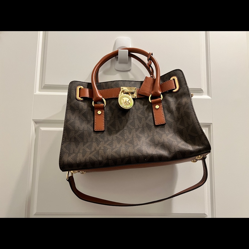 Michael Kors monogram canvas handbag